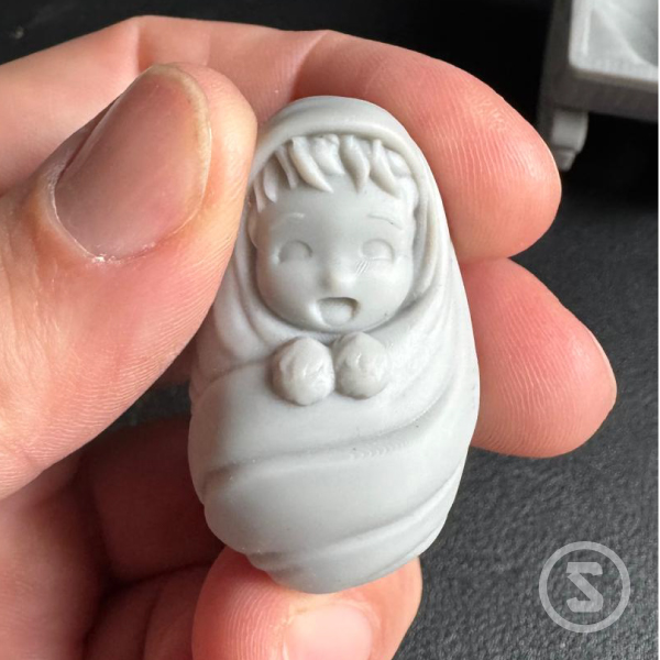 Athenea Baby con cuna – Escala Myth Cloth (STL) - Imagen 8
